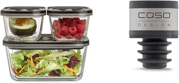 CASO VacuBoxx Eco-Set - 3 Vakuumbehälter aus