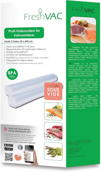FreshVac Folienrollen 30x600 cm